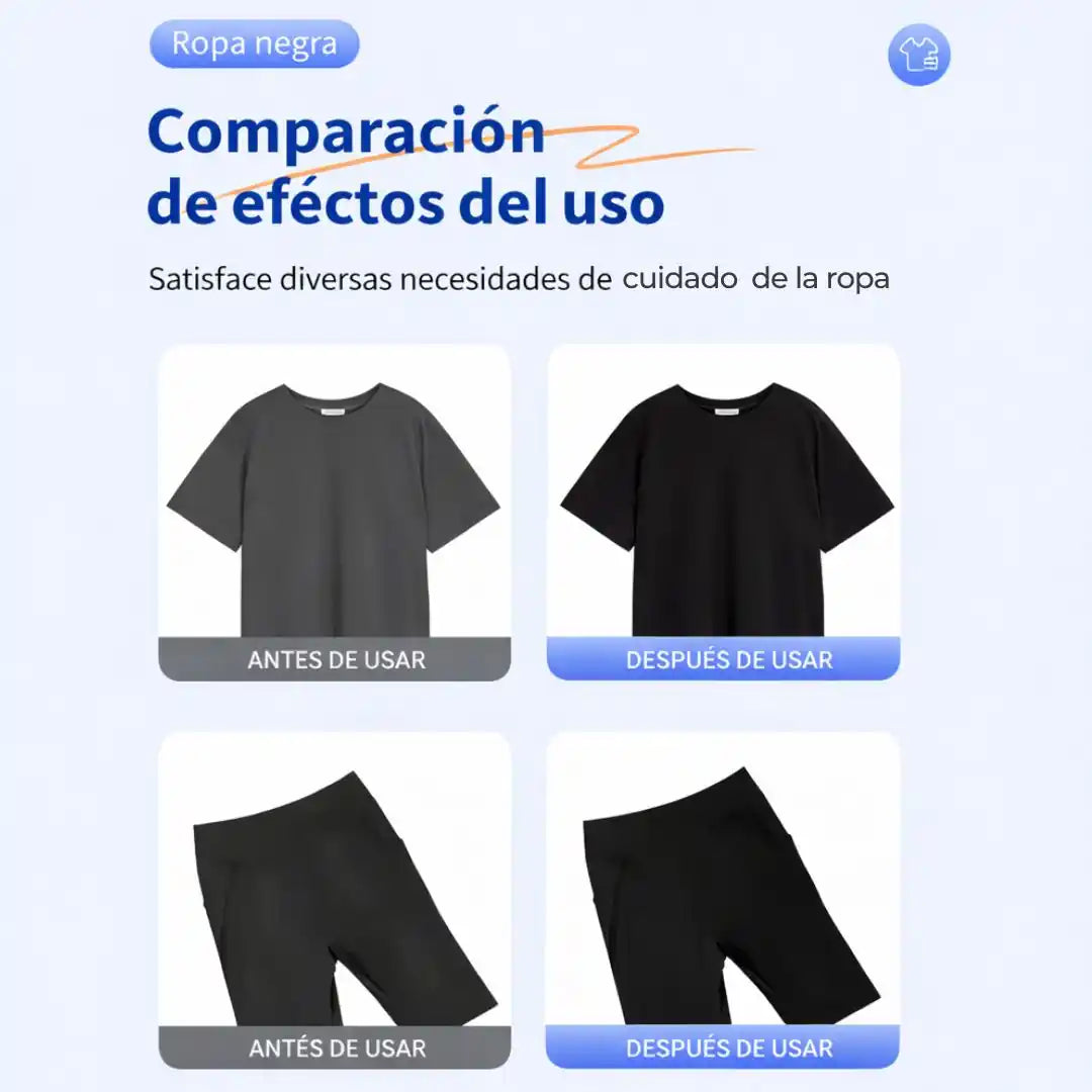 Tu Ropa Negra Como Nueva en 1 Solo Lavado – Restaurador de Color
