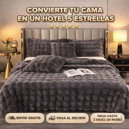 cobija piel de conejo