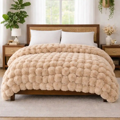 cobija piel de conejo