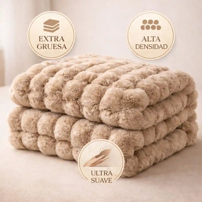 cobija piel de conejo