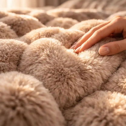 cobija piel de conejo