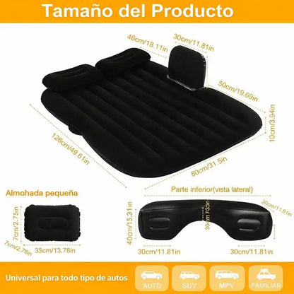 Colchón Inflable Premium + Kit Completo (Fácil de Inflar y Súper Cómodo)